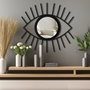 Wallity Ozgl523 Espejo Decorativo Plateado Elegante para el Hogar 48 x 45 cm